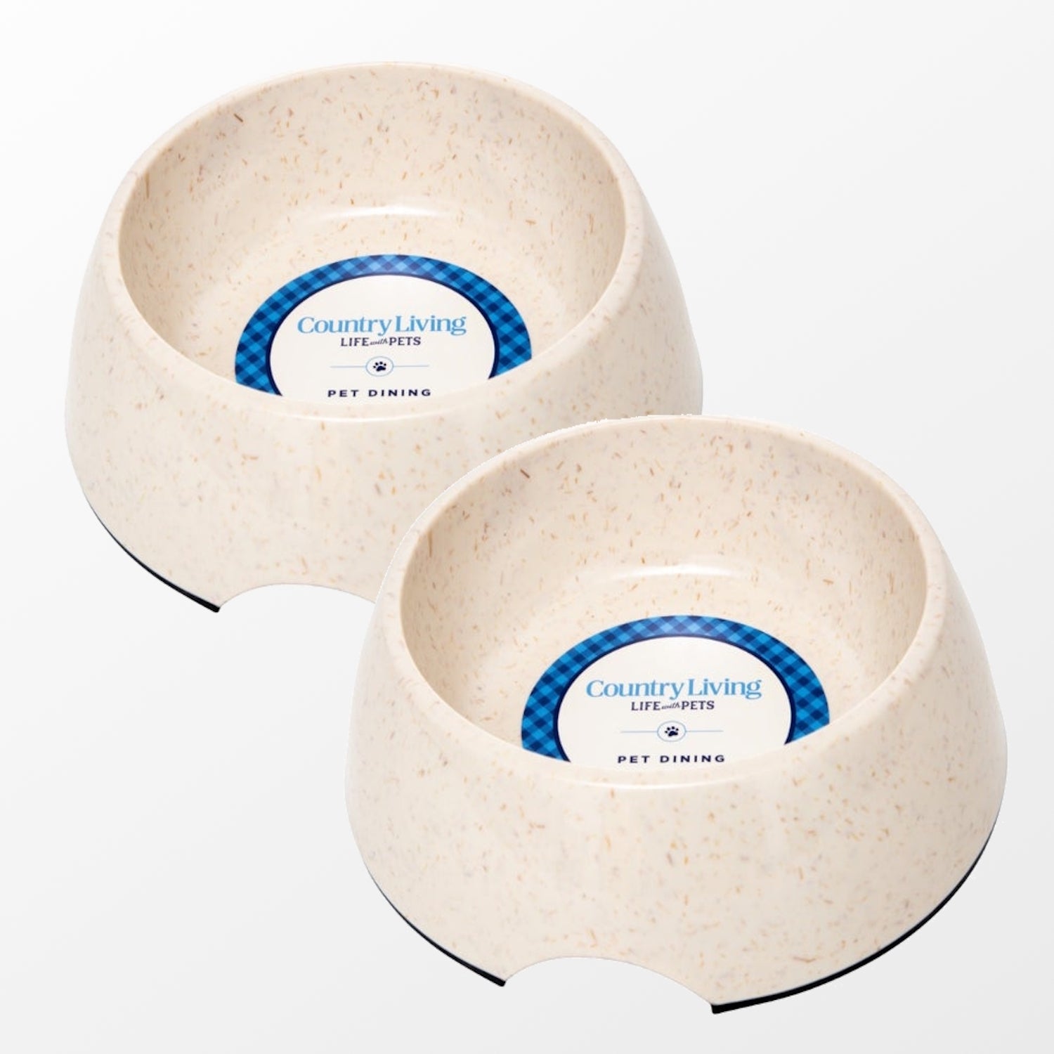 Eco-friendly Dog Bowl Set - White Swan
