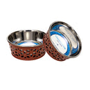 Farmhouse Dog Bowl Set in Stainless Steel
