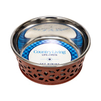 Farmhouse Dog Bowl Set in Stainless Steel