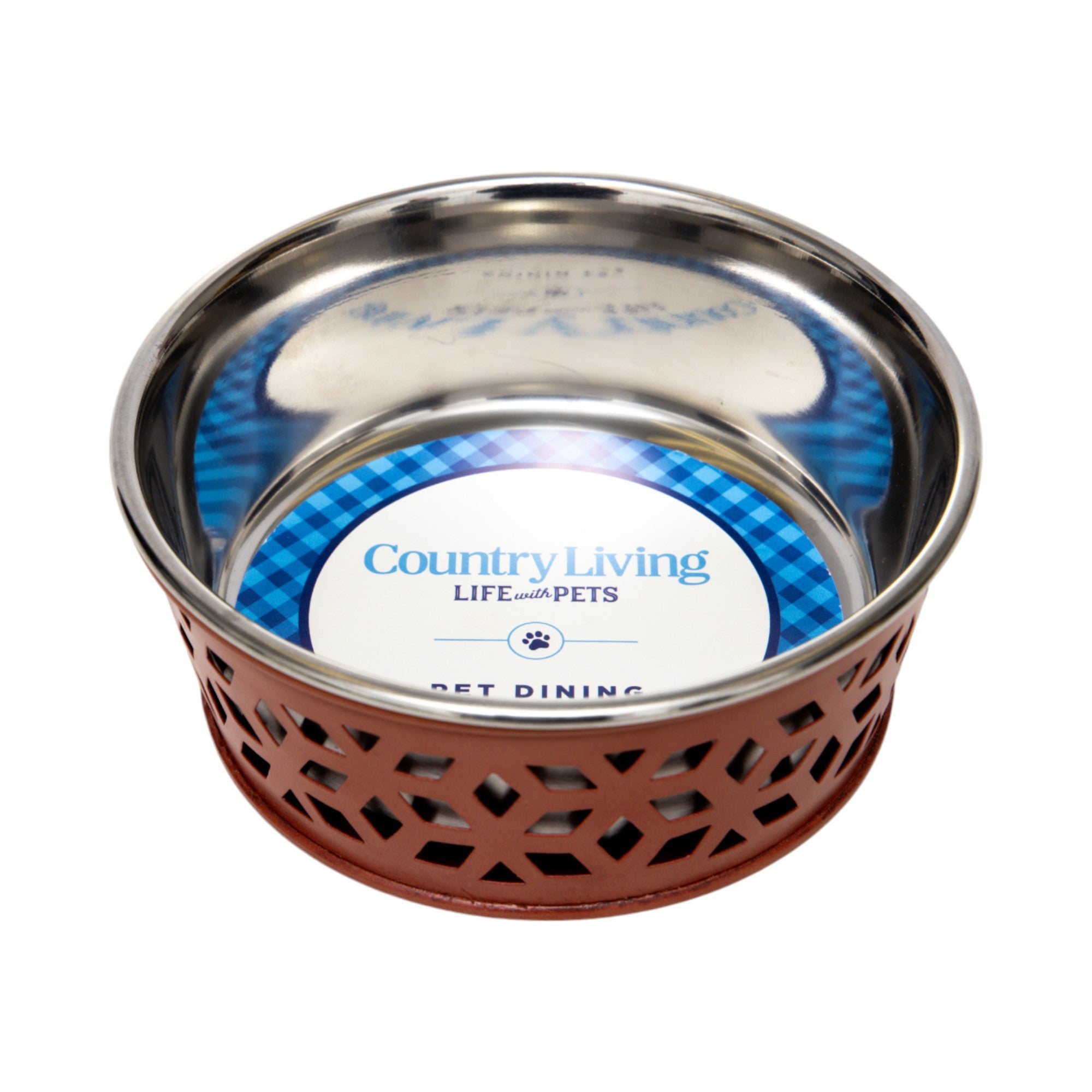 Farmhouse Dog Bowl Set in Stainless Steel