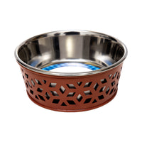 Farmhouse Dog Bowl Set in Stainless Steel