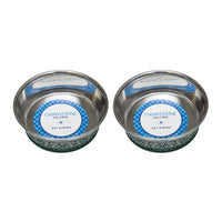 Farmhouse Dog Bowl Set in Stainless Steel