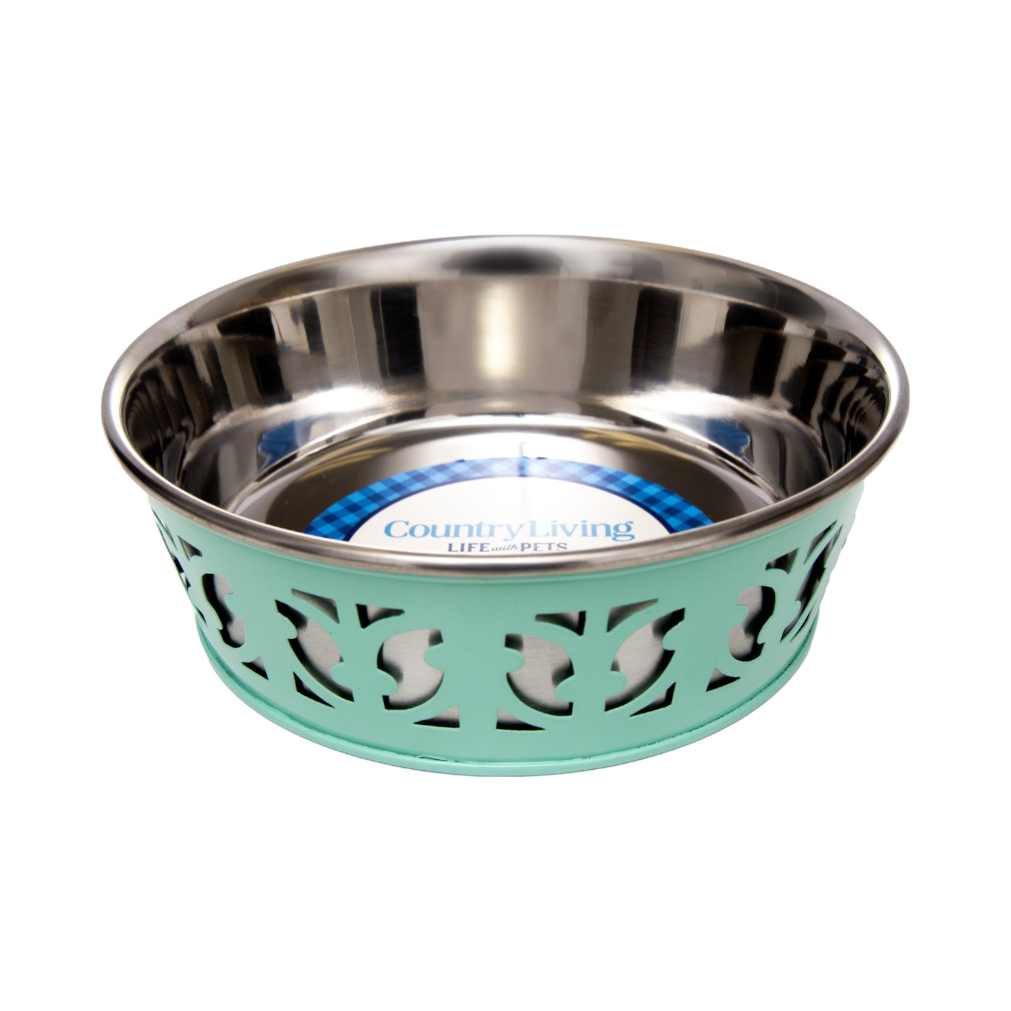 Farmhouse Dog Bowl Set in Stainless Steel