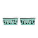 Farmhouse Dog Bowl Set in Stainless Steel