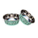 Farmhouse Dog Bowl Set in Stainless Steel