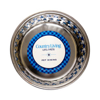 Hammered Stainless Steel Dog Bowl Set - Lavender