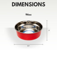 Heavy Gauge Stainless Steel Dog Bowl Set
