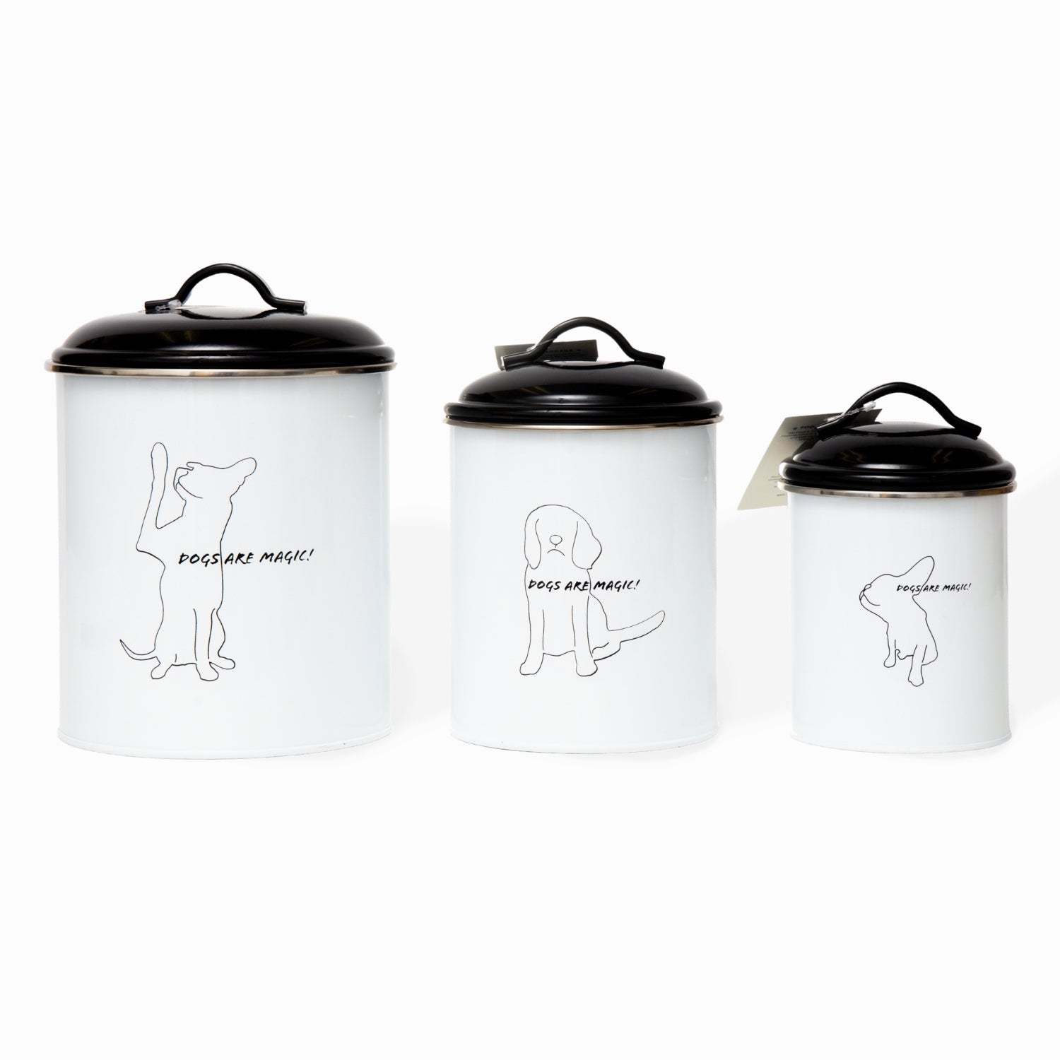 Pet Treat Storage Canisters – Set of 3
