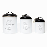 Pet Treat Storage Canisters – Set of 3