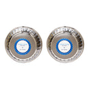 Hammered Stainless Steel Dog Bowl Set - Rose Quartz