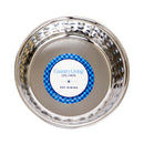 Hammered Stainless Steel Dog Bowl Set - Rose Quartz