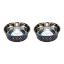 Farmhouse Dog Bowl Set in Stainless Steel
