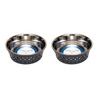 Farmhouse Dog Bowl Set in Stainless Steel