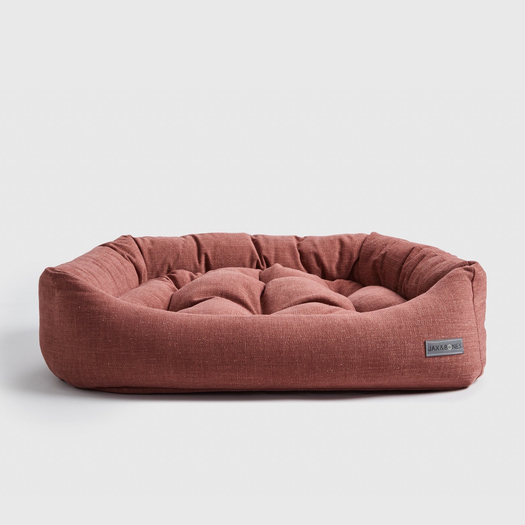 Warby Cranberry Napper Dog Bed by Jax & Bones