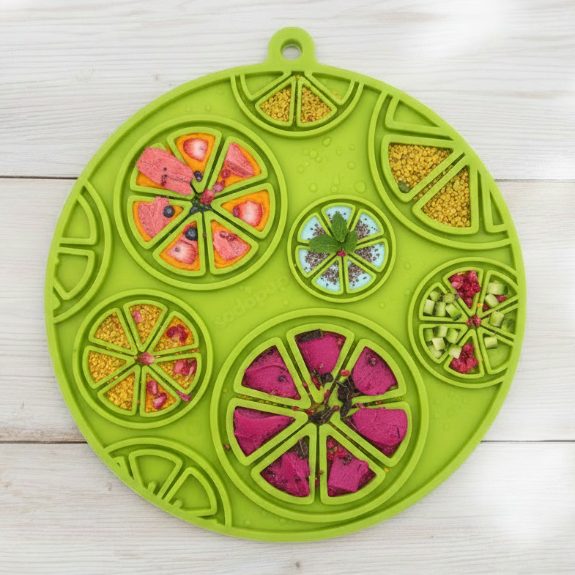 Citrus Enrichment Lick Mat with Suction Cups - 8"