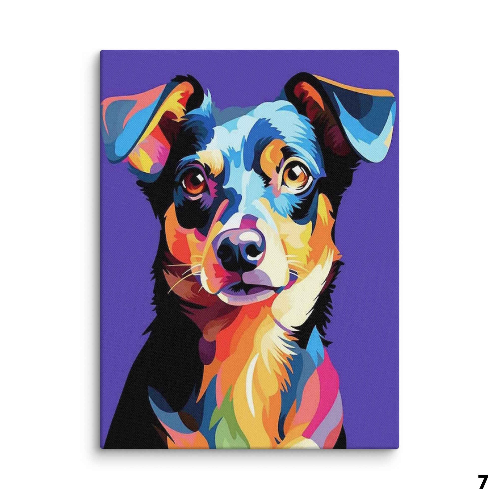 Custom Pet Wall Art Canvas in a Colorful, Modern Style – GoodTails