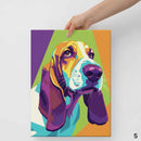 Custom Pet Wall Art Canvas in a Colorful, Modern Style
