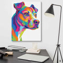 Custom Pet Wall Art Canvas in a Colorful, Modern Style