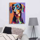 Custom Pet Wall Art Canvas in a Colorful, Modern Style