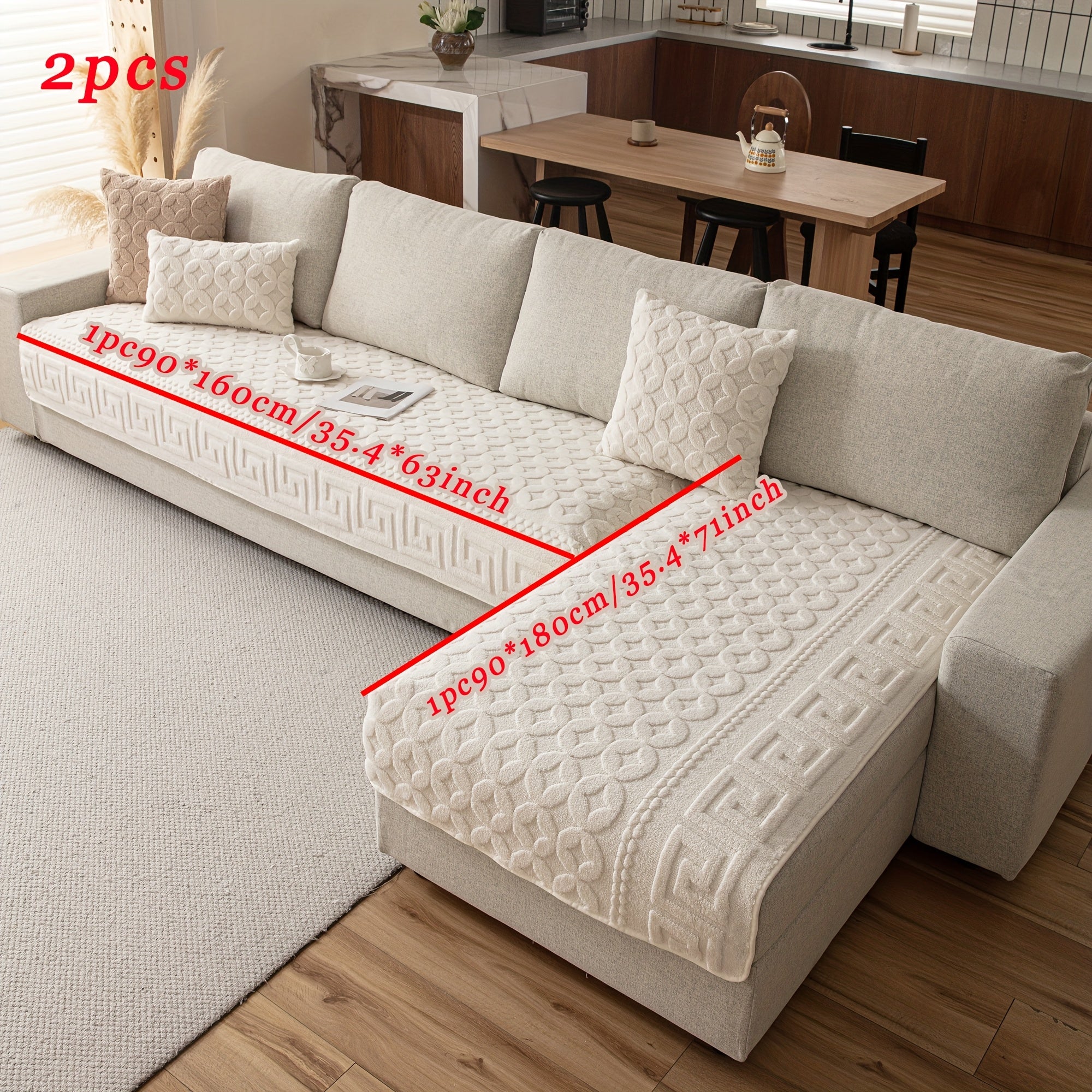off white / 1pc35.43*62.99inch+1pc35.43*70.87inch