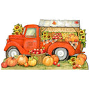 Pumpkin Produce Truck Thanksgiving Door Decor by Susan Winget - Halloween Decor - 8471202H-SW