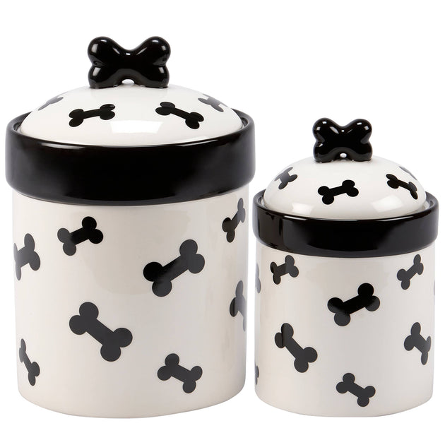 Dog Bones Ceramic Canister Set