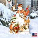 Storybook Snowman & Wildlife Friends Outdoor Decor