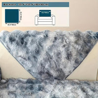 Luxurious Gradient Velvet Sofa Cover