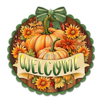 Welcome Fall Wooden Front Door Sign
