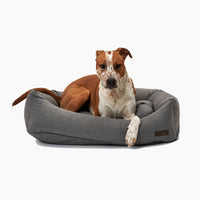 Lark Graphite Napper Dog Bed by Jax & Bones
