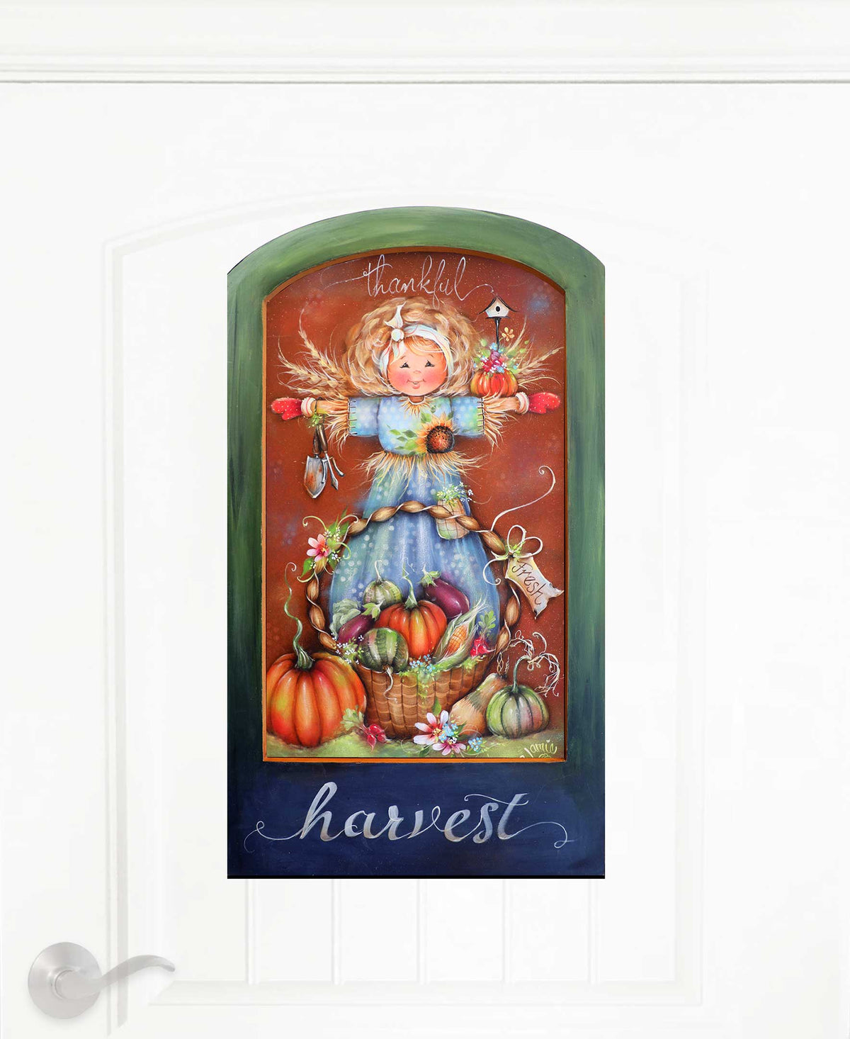 Thankful Harvest Fall Door Decor