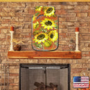Sunflower Mason Jar Door Decor