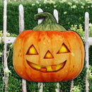 Halloween Jack 'o Lantern Wood Door Art