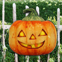 Halloween Jack 'o Lantern Wood Door Art
