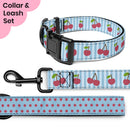 Cherry & Polka Dots Dog Collar & Leash