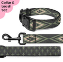 Diamond Geometric Dog Collar & Leash