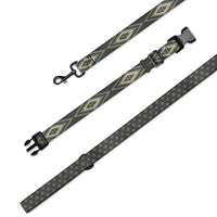Diamond Geometric Dog Collar & Leash