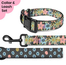 Moody Florals Dog Collar & Leash