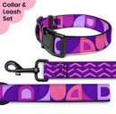 Modern Geometric Dog Collar & Leash