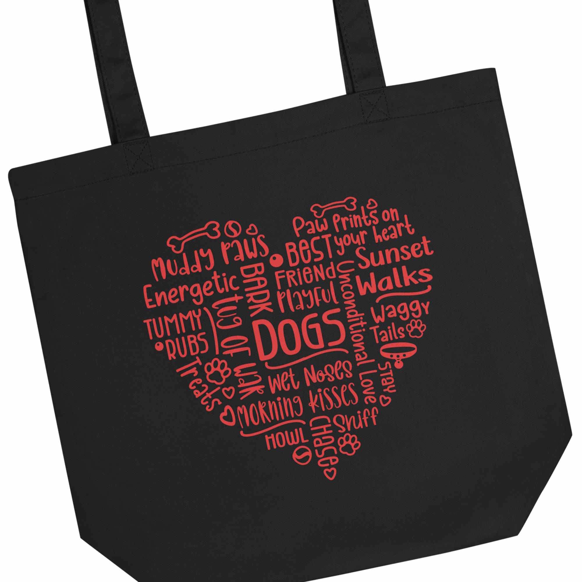 Dog Heart Eco-friendly Tote Bag