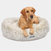 Cheetah Donut Dog Bed by Jax & Bones