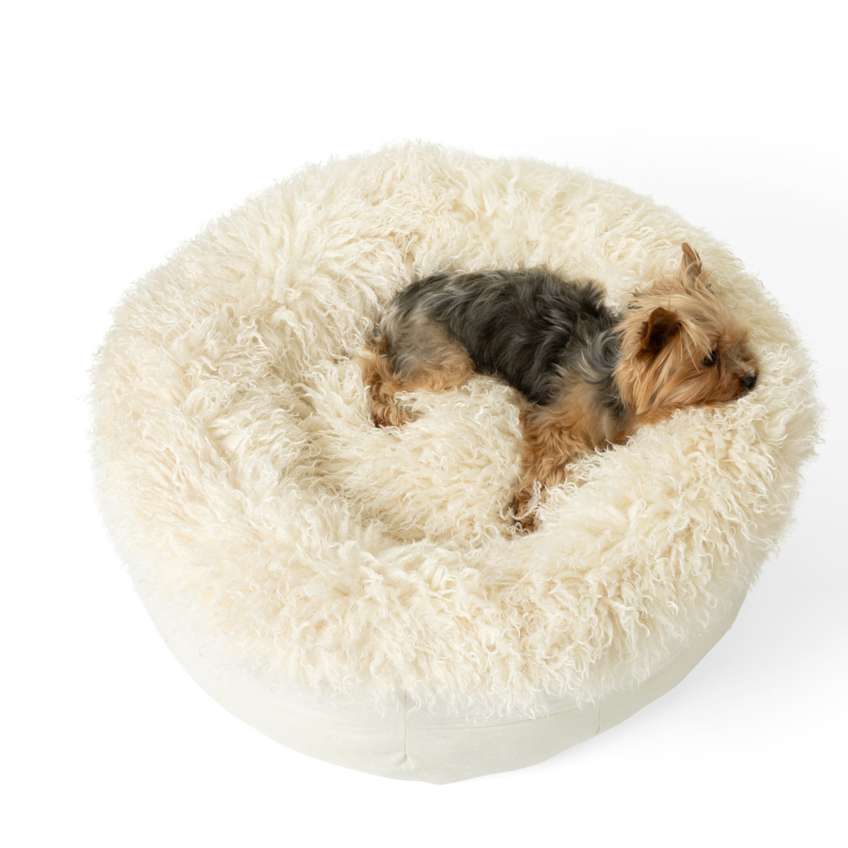 PupPouf™ Luxe Faux-Fur Donut Dog Bed