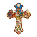 Christian Cross w/Nativity Door Hanger