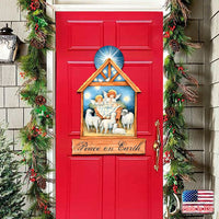 Peace on Earth Door Hanger