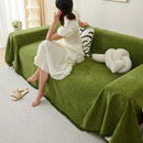 Update Sofa with Organic Couch Cover| Herringbone Chenille Tassels