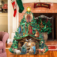 Nativity, Wise Men & Angel Christmas Tree Yard Decor