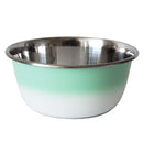 Deep Dog Bowl in Stainless Steel - Mint Green