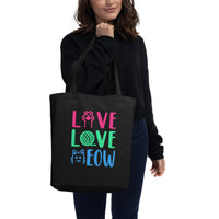 Live, Love, Meow Cat Eco-friendly Tote Bag