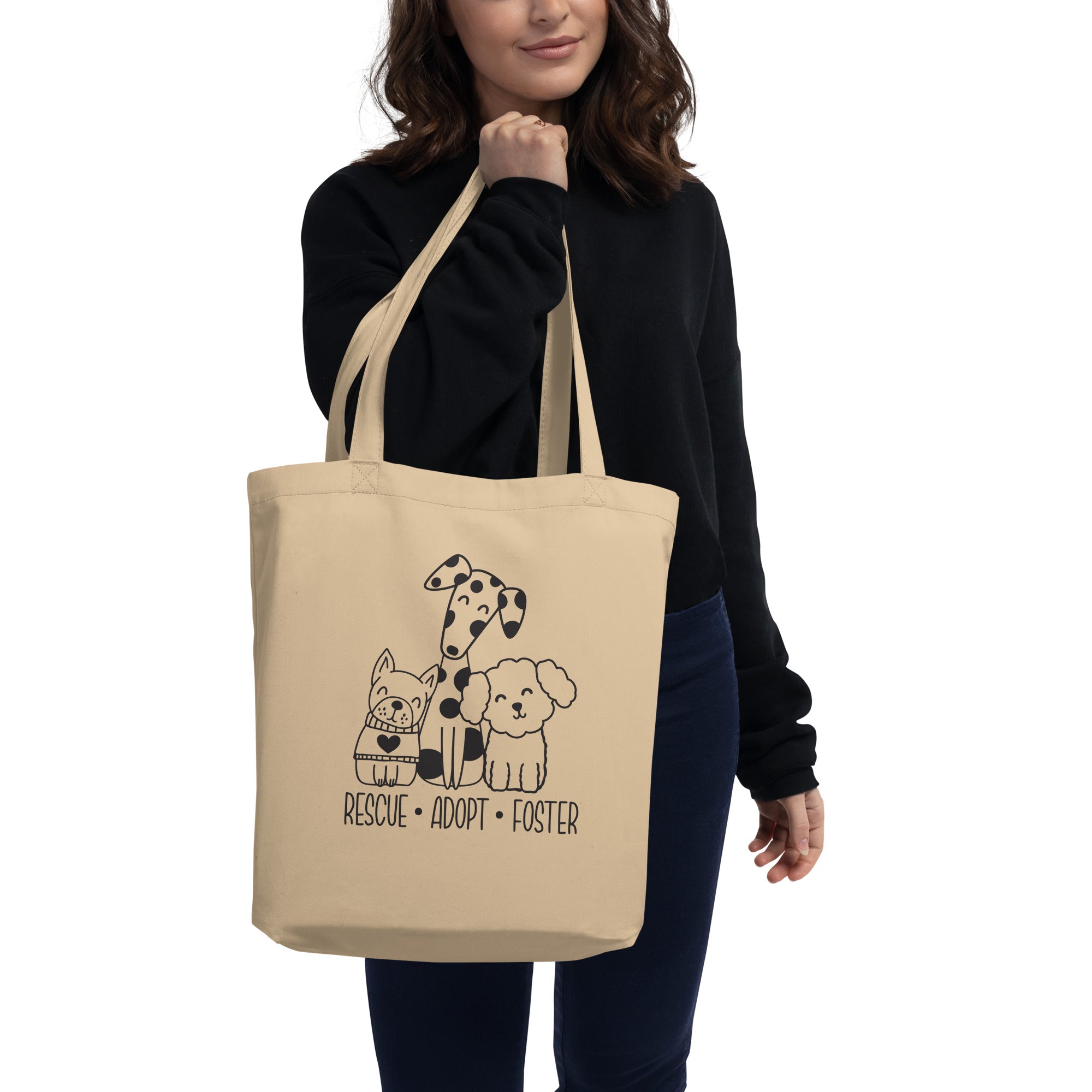 Rescue, Adopt, Foster Eco-friendly Tote Bag
