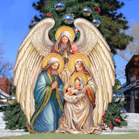 Angel Nativity Outdoor Lawn Art